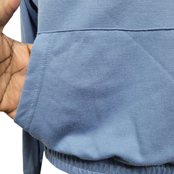 Joe’s Jeans Blue Hoodie Sweatshirt Women’s Size Small Pullover Kangaroo Pocket - Picture 3 of 7